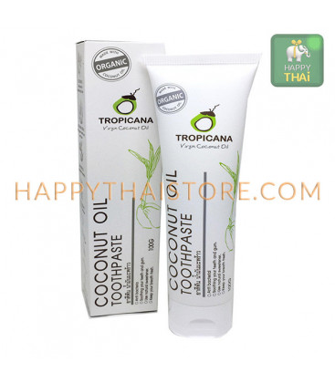 Tropicana Органическая зубная паста с кокосовым маслом, 100 г