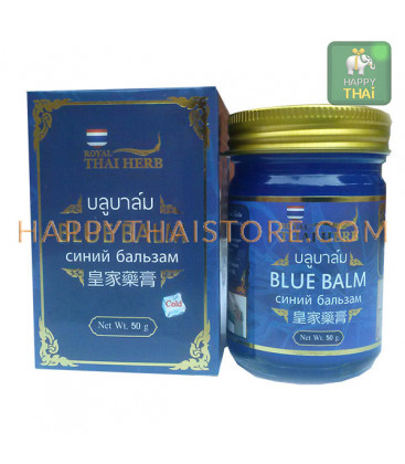Royal Thai Herb Blue Balm for Varicose Veins and Tired Legs, 50 g