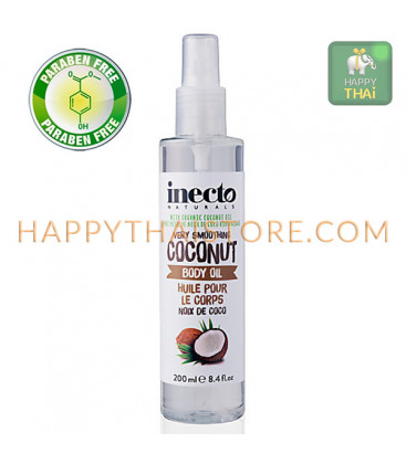 Inecto Спрей для тела из органического кокосового масла, 200 мл