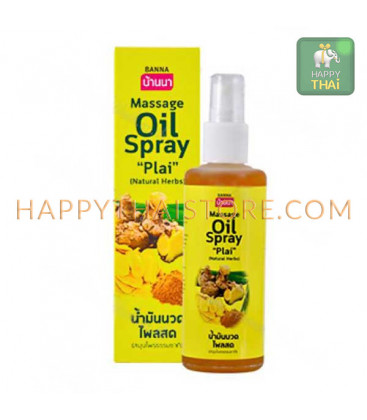 Banna Massage Oil Spray "Plai" Natural Herbs, 85 ml