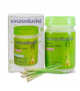 Kongka Herb Thai natural remedy Lemongrass balm, 50 g