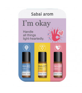 Sabai-arom Набор ароматических масляных роллеров, 3 мл х 3 шт