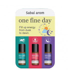 Sabai-arom Набор ароматичеcких масляных роллеров, 3 мл x 3 шт
